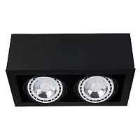 Светильник карданный Box 9470-NW Nowodvorski чёрный 2 лампы, основание чёрное в стиле современный 