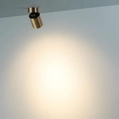 Светильник накладной LED Turno 7131/7CL Odeon Light бронзовый на 1 лампу, основание бронзовое в стиле современный хай-тек круглый фото 5