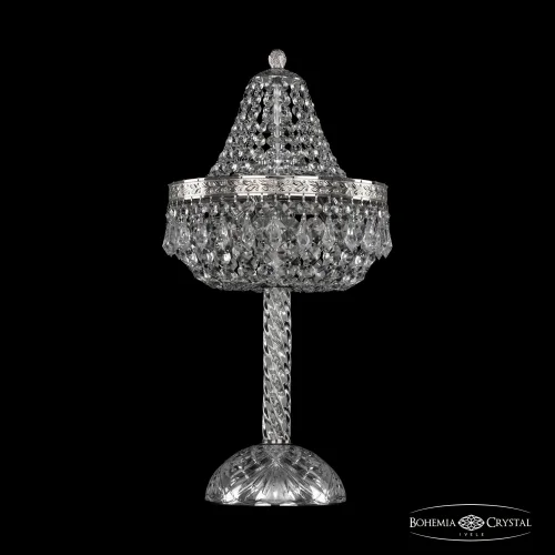 Настольная лампа 19011L4/H/25IV Ni Bohemia Ivele Crystal прозрачная 3 лампы, основание никель металл в стиле классический sp