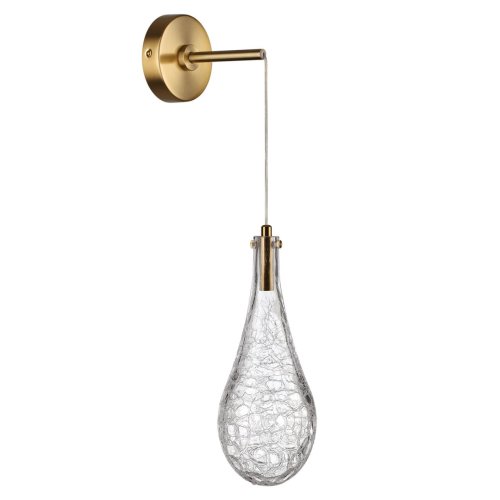 Бра LED Braid 7147/5WL Odeon Light прозрачный на 1 лампу, основание бронзовое в стиле современный классический выдувное Бра LED Braid 7147/5WL Odeon Light прозрачный на 1 лампу, основание бронзовое в стиле современный классический выдувное