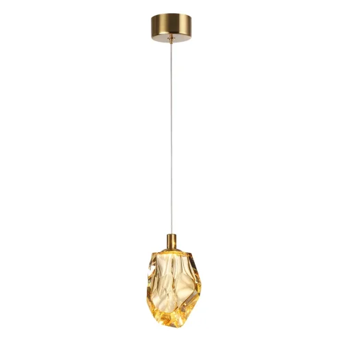 Светильник подвесной Gemme 7111/4LC Odeon Light янтарный на 1 лампу, основание бронзовое в стиле классический современный выдувное фото 4 Светильник подвесной Gemme 7111/4LC Odeon Light янтарный на 1 лампу, основание бронзовое в стиле классический современный выдувное фото 4