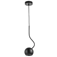 Светильник подвесной Fabi 110717 Lightstar чёрный 1 лампа, основание чёрное в стиле хай-тек 