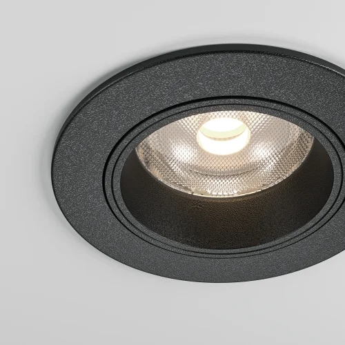 Светильник точечный Focus Led DL125-L12-4K-B Maytoni чёрный на 1 лампу, основание чёрное в стиле современный хай-тек круглый фото 2