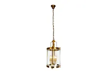 Светильник подвесной East 8946-4 GLD iLamp прозрачный 4 лампы, основание золотое в стиле американский современный 