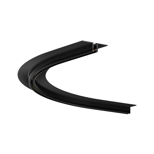 Радиусный угол для встраиваемого шинопровода Super5 ST066.409.01 ST-Luce чёрный в стиле для светильников серии Super5 магнитный