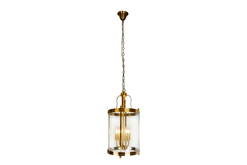 Светильник подвесной East 8946-4 GLD iLamp прозрачный 4 лампы, основание золотое в стиле американский современный 
