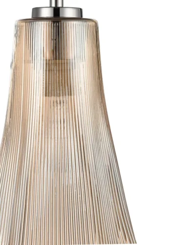 Светильник подвесной Emily VL5603P21 Vele Luce янтарный 1 лампа, основание хром в стиле современный  фото 4