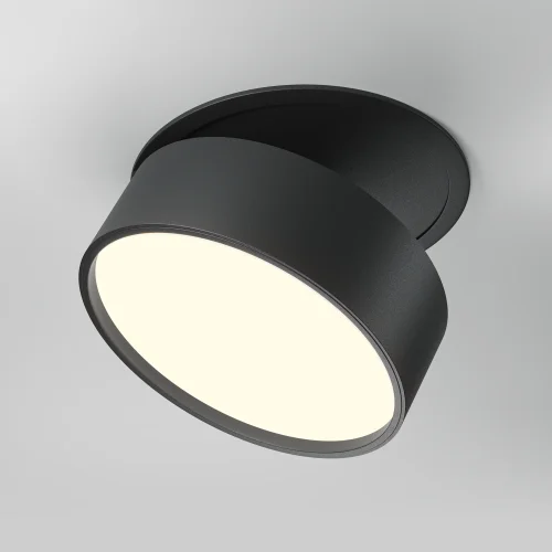 Светильник точечный LED Onda DL024-18W3K-B Maytoni чёрный 1 лампа, основание чёрное в стиле современный хай-тек круглый фото 3