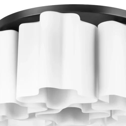 Люстра потолочная Nubi 802077 Lightstar белая на 7 ламп, основание чёрное в стиле современный арт-деко  фото 3