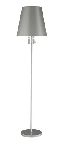 Торшер RENATA PT1 SILVER Crystal Lux  серебряный 1 лампа, основание серебряное в стиле арт-деко
