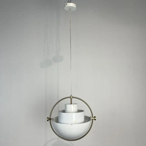 Светильник подвесной Weisdorff 123432-22 ImperiumLoft белый 1 лампа, основание латунь в стиле современный лофт арт-деко  фото 2