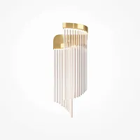 Бра LED Estetica MOD378WL-L8G3K1 Maytoni прозрачный на 1 лампу, основание золотое в стиле современный хай-тек 