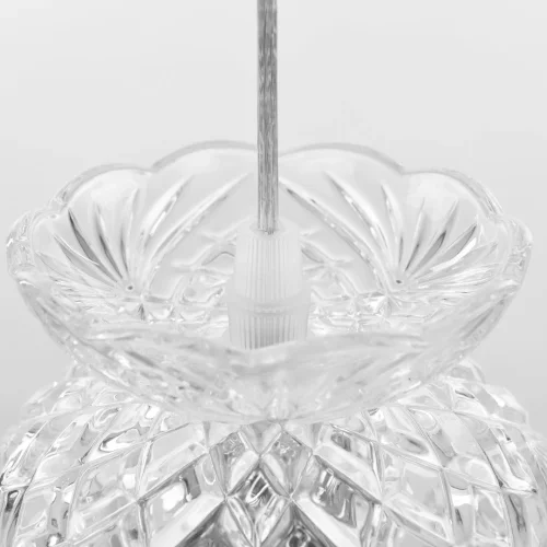 Светильник подвесной 14781P/11 Ni R Bohemia Ivele Crystal прозрачный 1 лампа, основание никель в стиле классический r фото 4