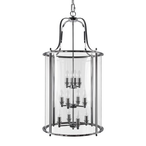 Светильник подвесной Lighthouse 10456/12 CR LOFT IT прозрачный на 12 ламп, основание хром в стиле классический арт-деко фото 3 Светильник подвесной Lighthouse 10456/12 CR LOFT IT прозрачный на 12 ламп, основание хром в стиле классический арт-деко фото 3