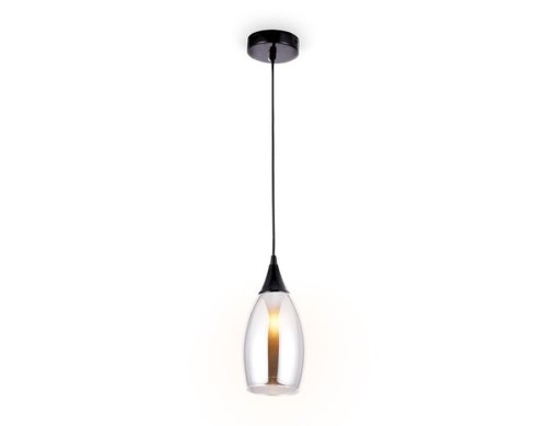 Светильник подвесной TR3544 Ambrella light серый 1 лампа, основание чёрное в стиле современный 