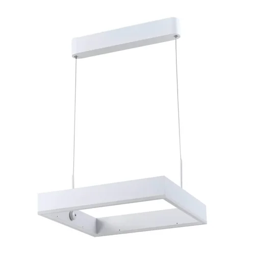 Светильник подвесной LED Straight V2450-PL Moderli белый на 1 лампу, основание белое в стиле хай-тек квадраты фото 3