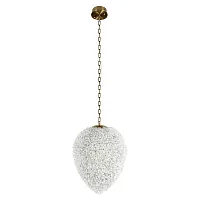 Светильник подвесной ЛЕД Каролина / Carolina 10582/400 LOFT IT прозрачный на 1 лампу, основание бронзовое в стиле современный 