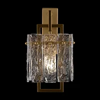 Бра Basilica FR5166WL-01BS Freya прозрачный 1 лампа, основание латунь в стиле американский современный 