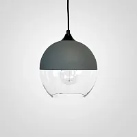 Светильник подвесной NORD C D20 Gray/Transparent 190496-26 ImperiumLoft прозрачный 1 лампа, основание серое в стиле модерн 