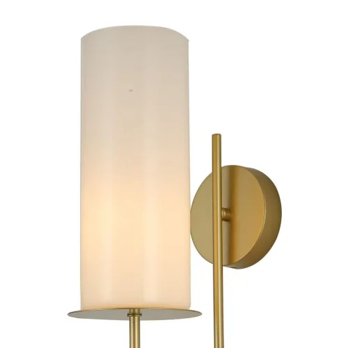 Бра Prometeo 2923-1W F-promo белый на 1 лампа, основание золотое в стиле минимализм  фото 2