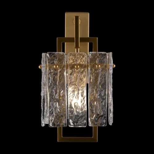Бра Basilica FR5166WL-01BS Freya прозрачный на 1 лампа, основание латунь в стиле американский современный 