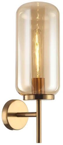 Бра Bauers 2149/05/01W Stilfort янтарный на 1 лампа, основание бронзовое в стиле современный 