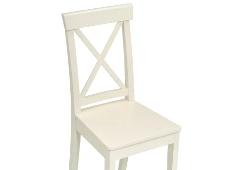 Деревянный стул Эйнор кремовый 554122 Woodville, /, ножки/массив березы дерево/кремовый, размеры - ****400*500 фото 5