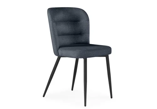 Стул на металлокаркасе Kilian dark gray / black 15846 Woodville, серый/кашемир, ножки/металл/чёрный, размеры - ****500*540 фото 3