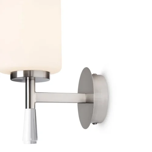 Бра Chic FR2031WL-01N Freya белый на 1 лампу, основание никель в стиле американский классический фото 3 Бра Chic FR2031WL-01N Freya белый на 1 лампу, основание никель в стиле американский классический фото 3