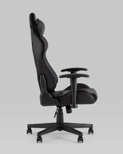 Кресло спортивное TopChairs GMM-080, черный УТ000036996 Stool Group, чёрный/экокожа, ножки/пластик/чёрный, размеры - 470*1330***740*680 фото 6