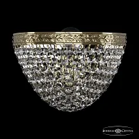 Бра 19321B/20IV G Bohemia Ivele Crystal прозрачный 1 лампа, основание золотое в стиле классический sp