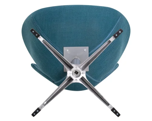 Кресло дизайнерское 69A-LMO SWAN, цвет сиденья синий (IF6), алюминиевое основание Dobrin, синий/ткань, ножки/металл/алюминий, размеры - ****710*600 фото 7