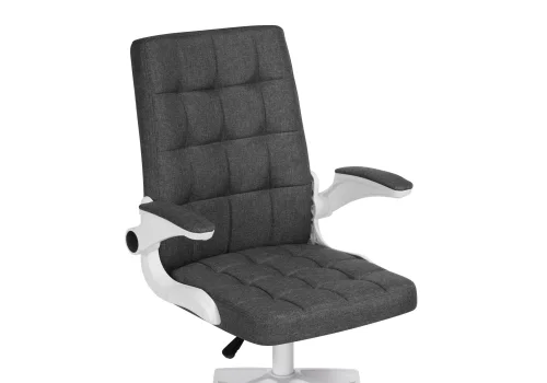 Компьютерное кресло Elga dark gray / white 15609 Woodville, серый/ткань, ножки/пластик/белый, размеры - *1040***630*590 фото 6
