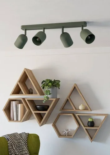 Спот с 4 лампами Tilston 44135 Eglo зелёный E14 в стиле современный лофт фото 3 Спот с 4 лампами Tilston 44135 Eglo зелёный E14 в стиле современный лофт фото 3