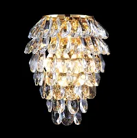 Бра CHARME AP3 GOLD/TRANSPARENT Crystal Lux прозрачный 3 лампы, основание золотое в стиле классический 