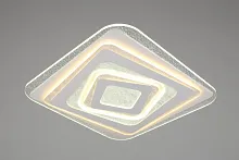 Люстра потолочная LED Arzano OML-08427-182 Omnilux белая на 1 лампа, основание белое в стиле хай-тек квадраты
