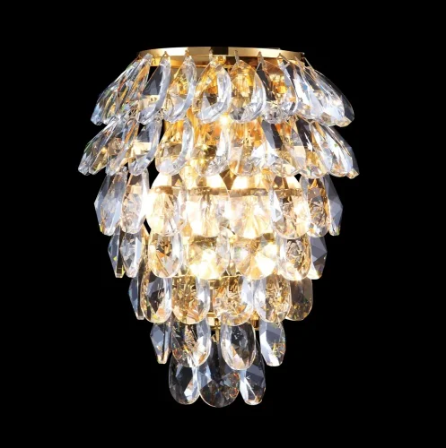 Бра CHARME AP3 GOLD/TRANSPARENT Crystal Lux прозрачный на 3 лампы, основание золотое в стиле классический 