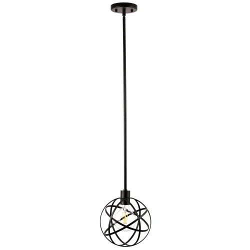 Светильник подвесной Gabbia 732417 Lightstar без плафона чёрный 1 лампа, основание чёрное в стиле лофт современный 