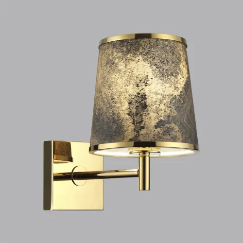Бра Bergi 5064/1W Odeon Light серый на 1 лампа, основание античное бронза в стиле современный  фото 7