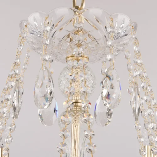 Люстра подвесная 107/12+6/360 G Bohemia Ivele Crystal без плафона на 18 ламп, основание золотое прозрачное в стиле классический sp фото 2