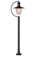 Парковый светильник ARUBA 11873/01/30 Lucide уличный IP44 чёрный на 1 лампу, плафон белый в стиле рустик E27