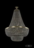 Люстра потолочная хрустальная 19101/H2/90IV G Bohemia Ivele Crystal прозрачная на 26 ламп, основание золотое в стиле классика sp