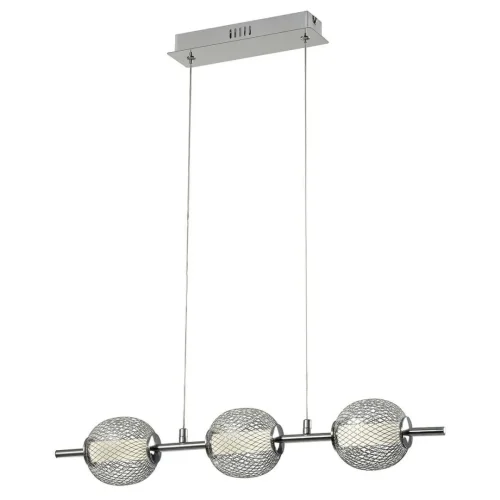 Светильник подвесной LED 10250/3LED Escada хром на 1 лампу, основание хром в стиле хай-тек 