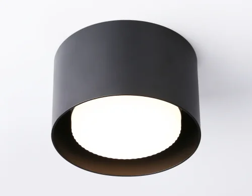 Светильник накладной TN70815 Ambrella light чёрный 1 лампа, основание чёрное в стиле хай-тек современный круглый фото 2