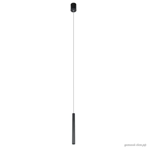 Светильник подвесной LED Metropolis 10334/500 Black LOFT IT чёрный на 1 лампу, основание чёрное в стиле хай-тек современный трубочки