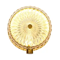 Бра LED Slik 4488-1W Favourite янтарный на 1 лампу, основание чёрное в стиле современный 
