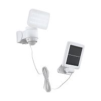 Настенный светильник на солнечной батарее Casabas 98196 Eglo уличный IP44 белый 1 лампа, плафон белый в стиле современный LED