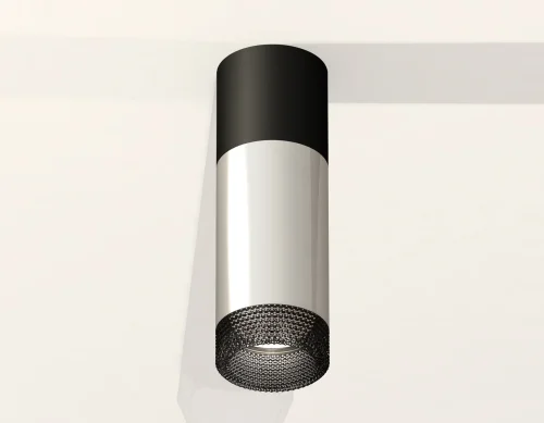 Светильник накладной Techno spot XS6325061 Ambrella light серебряный 1 лампа, основание чёрное в стиле современный круглый фото 3