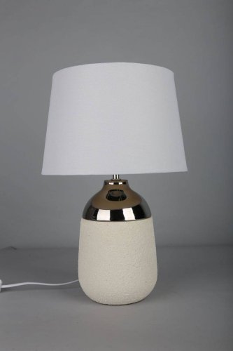 Настольная лампа Languedoc OML-82404-01 Omnilux белая 1 лампа, основание белое керамика в стиле современный  фото 2