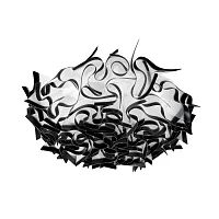 Светильник потолочный Слизия / Clizia 10593/780C Black LOFT IT белый чёрный на 5 ламп, основание в стиле современный арт-деко 